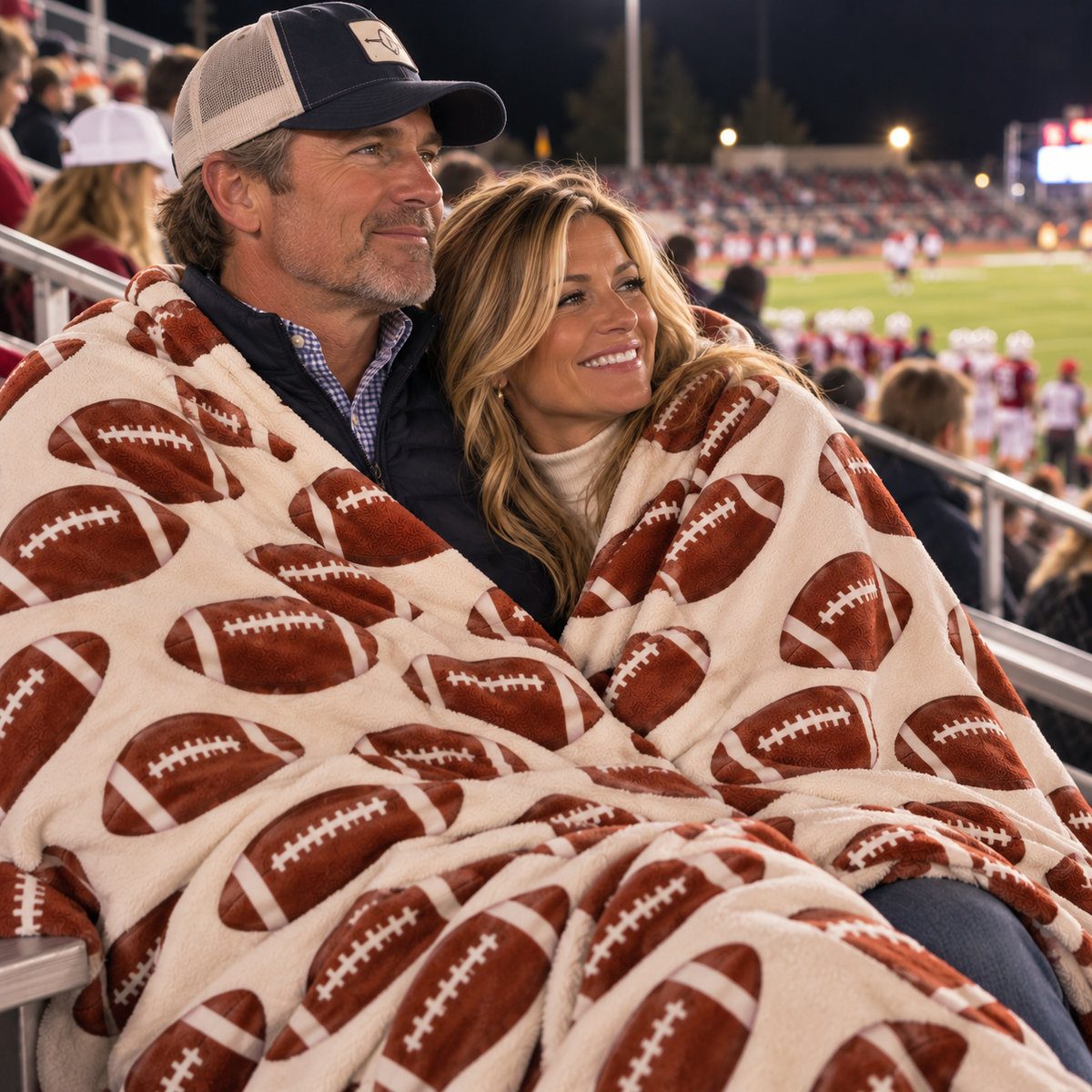 Football Print Blanket